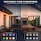 Luxrite 48FT LED RGBW Outdoor String Light Remote Control Color Changing 24 Edison S14 Bulbs IP65 LR40037-1PK - alternate 3
